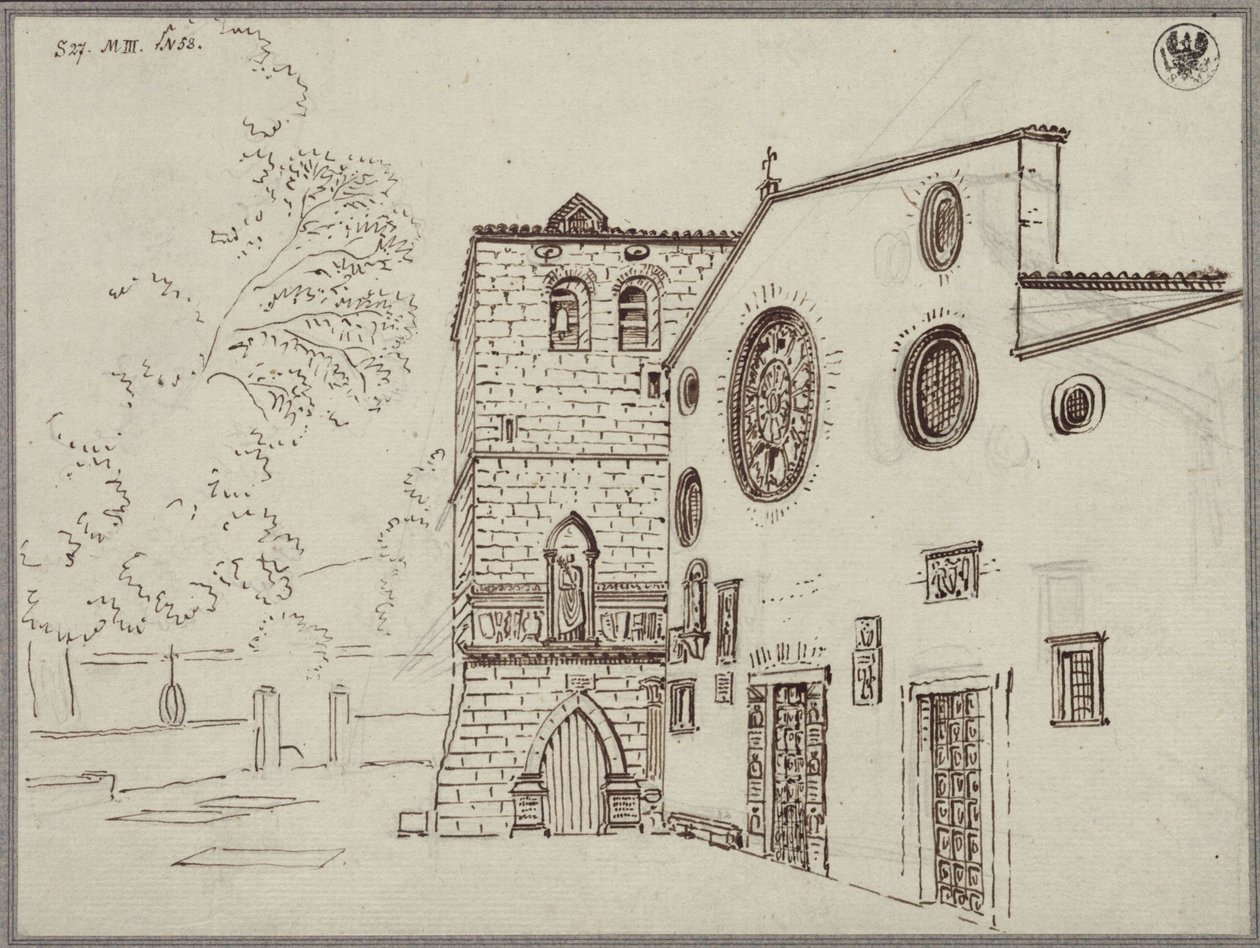 Katedra św. Giusto w Trieście autorstwa Karl Friedrich Schinkel