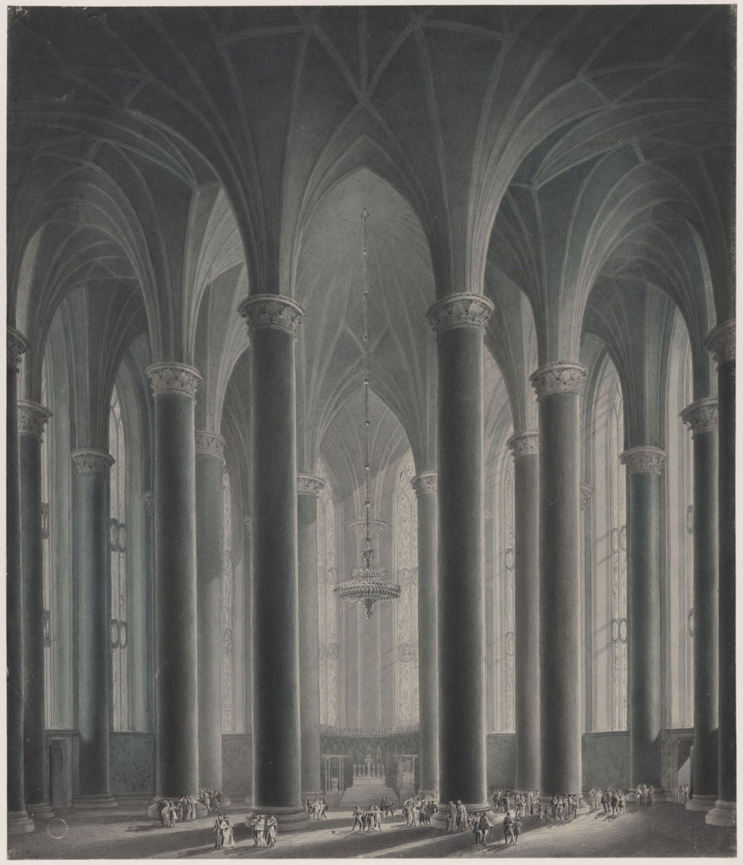 Rezydencja księcia. Widok wnętrza autorstwa Karl Friedrich Schinkel
