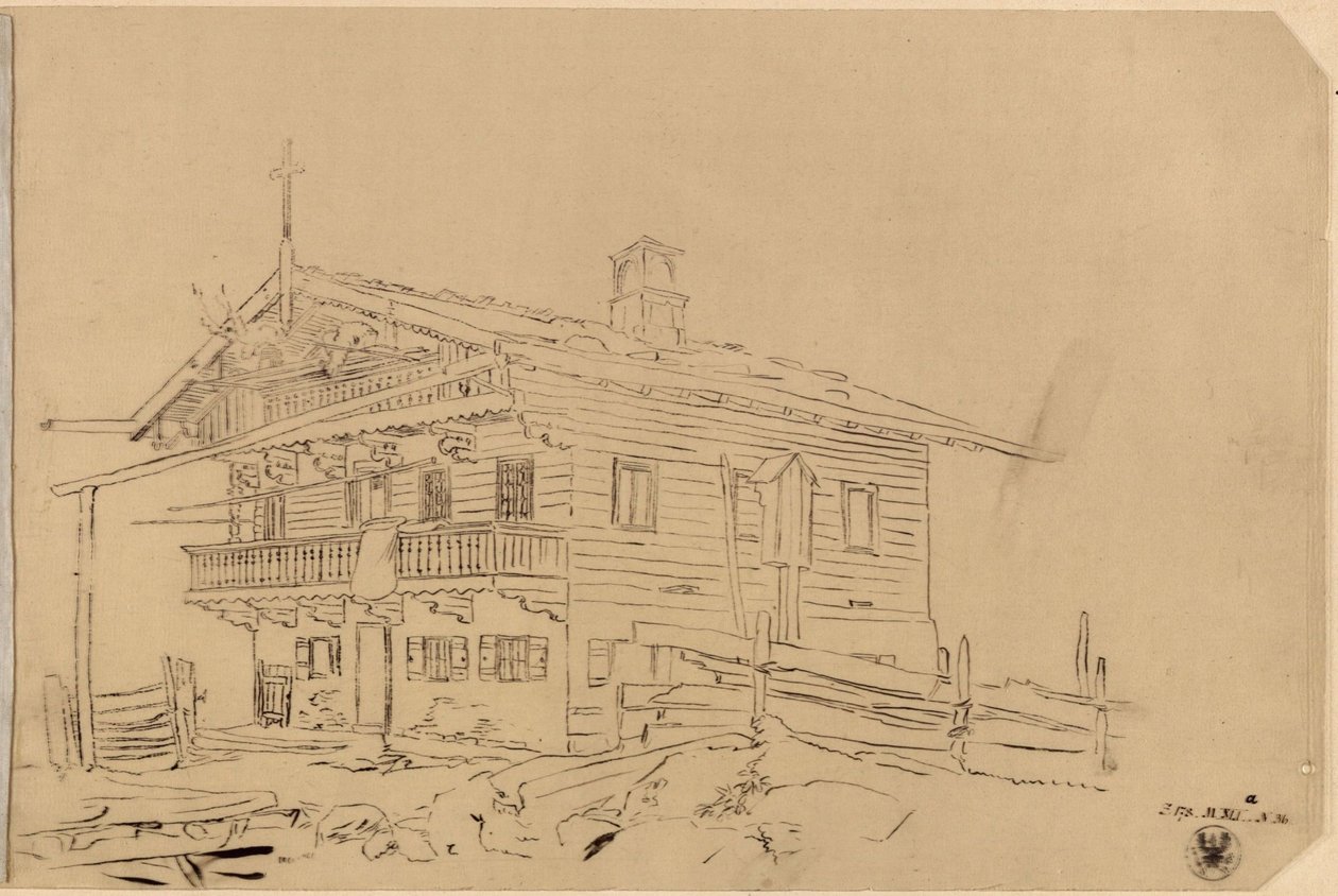 Projekt domu w stylu szwajcarskim autorstwa Karl Friedrich Schinkel