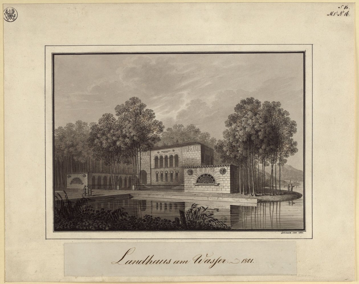 Dom wiejski nad wodą autorstwa Karl Friedrich Schinkel