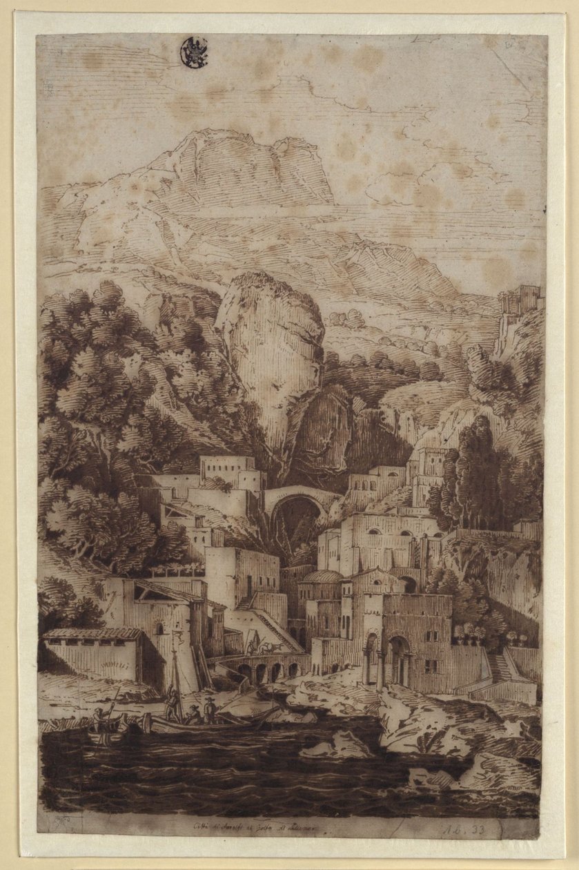 „Miasto Amalfi nad Zatoką Salerneńską” autorstwa Karl Friedrich Schinkel