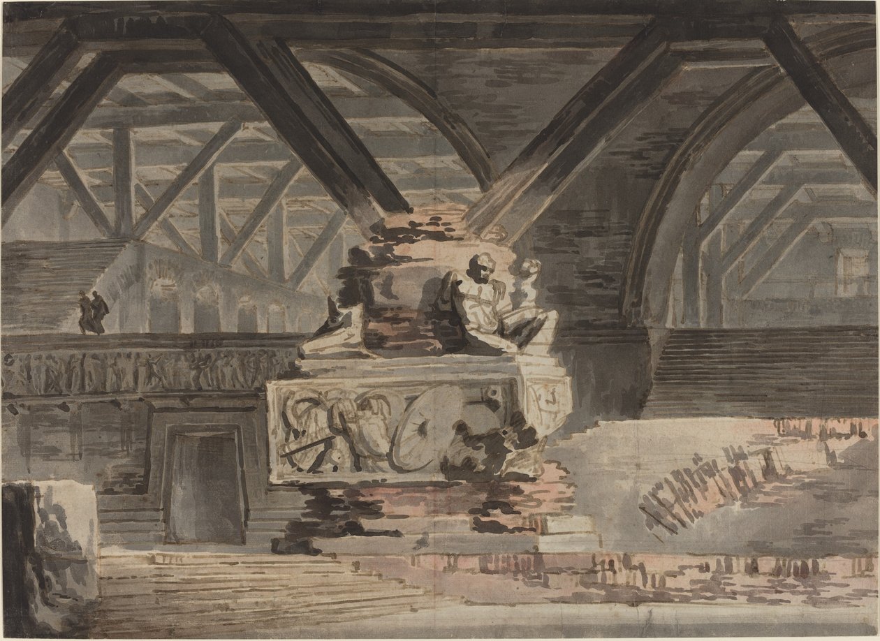Scenografia: Grobowiec autorstwa Karl Friedrich Schinkel