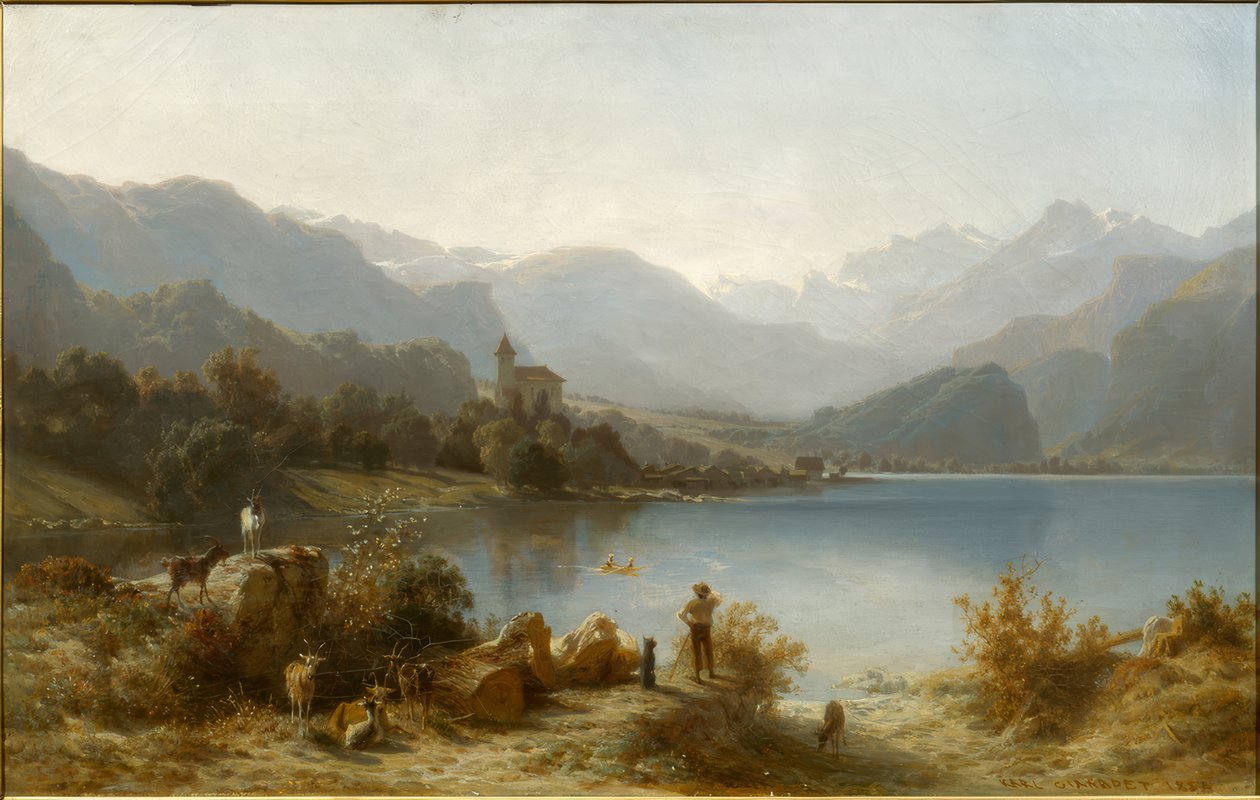 Brienz i jezioro Brienz autorstwa Karl Girardet
