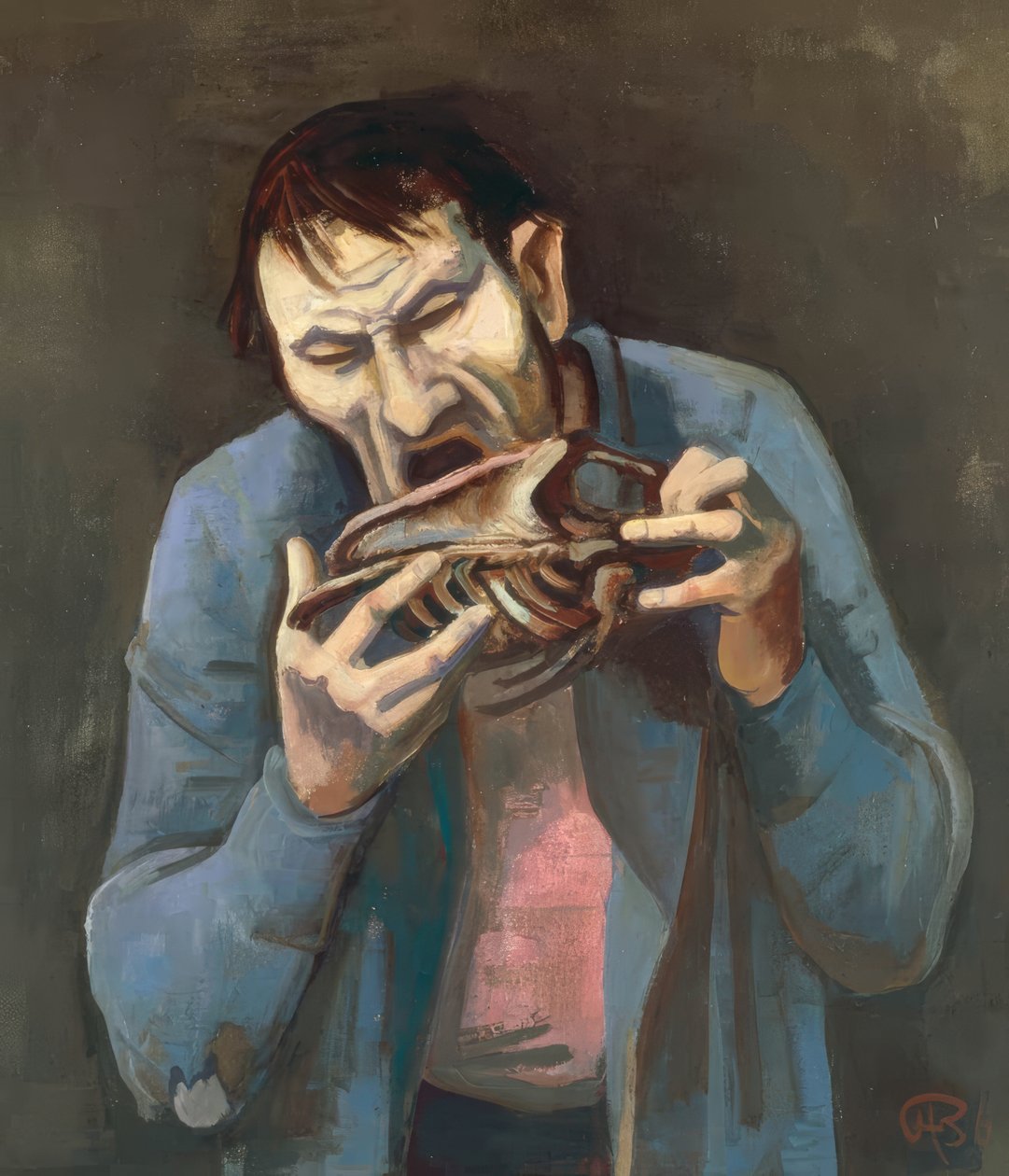 Głodny autorstwa Karl Hofer