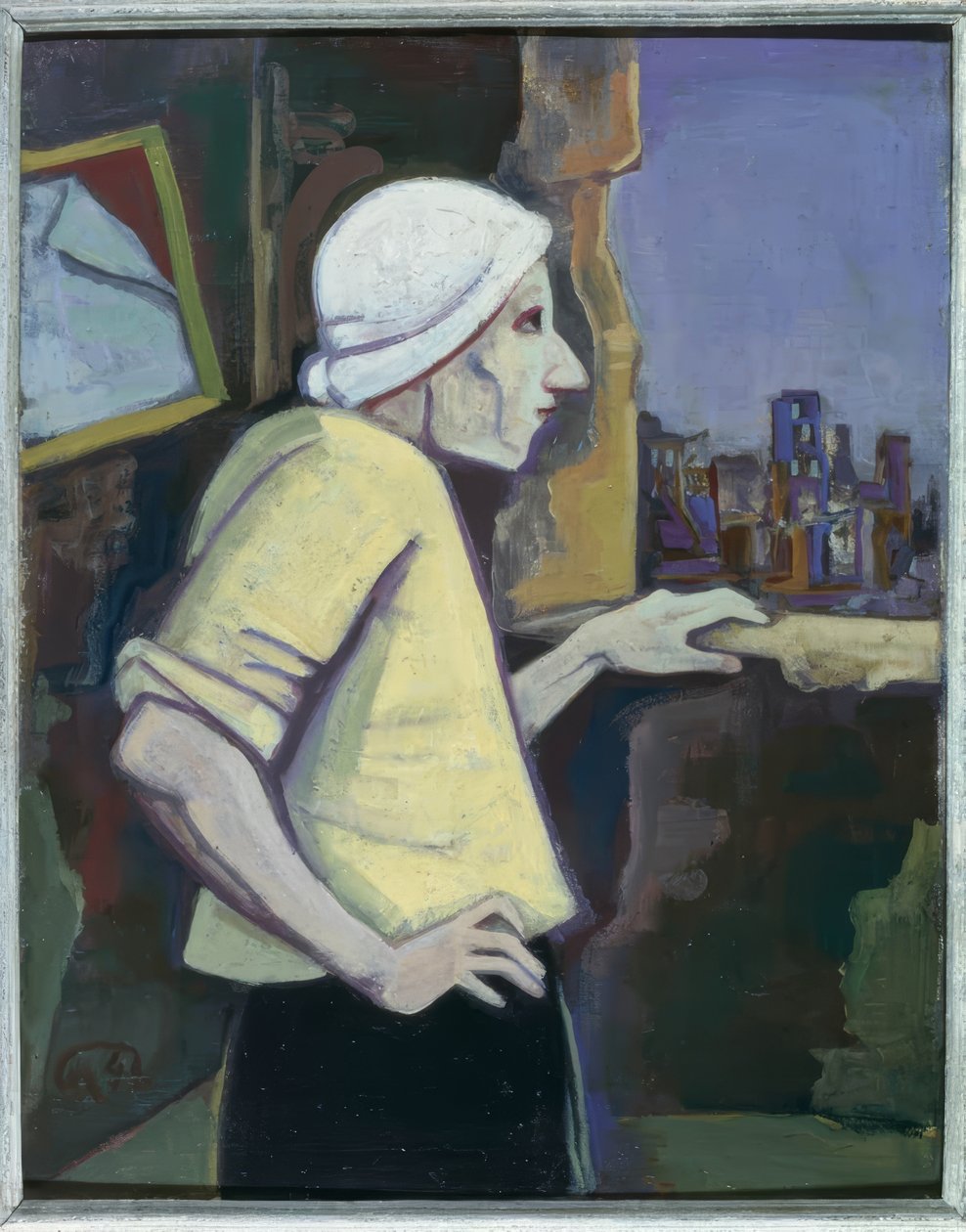 Kobieta przy oknie autorstwa Karl Hofer