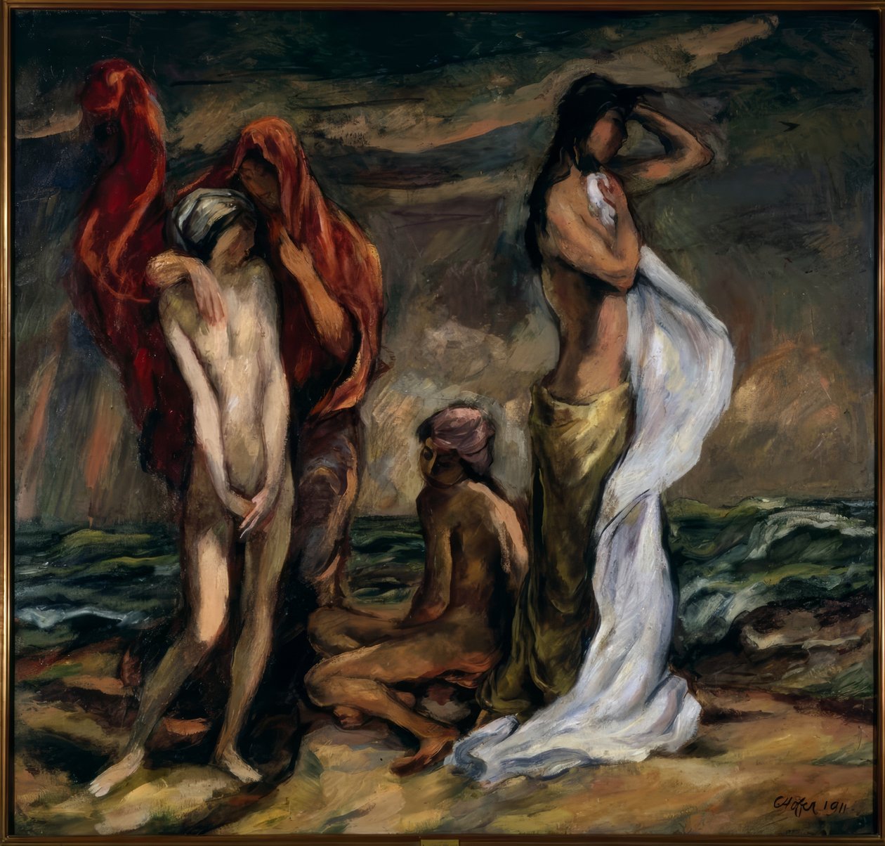 W burzy autorstwa Karl Hofer