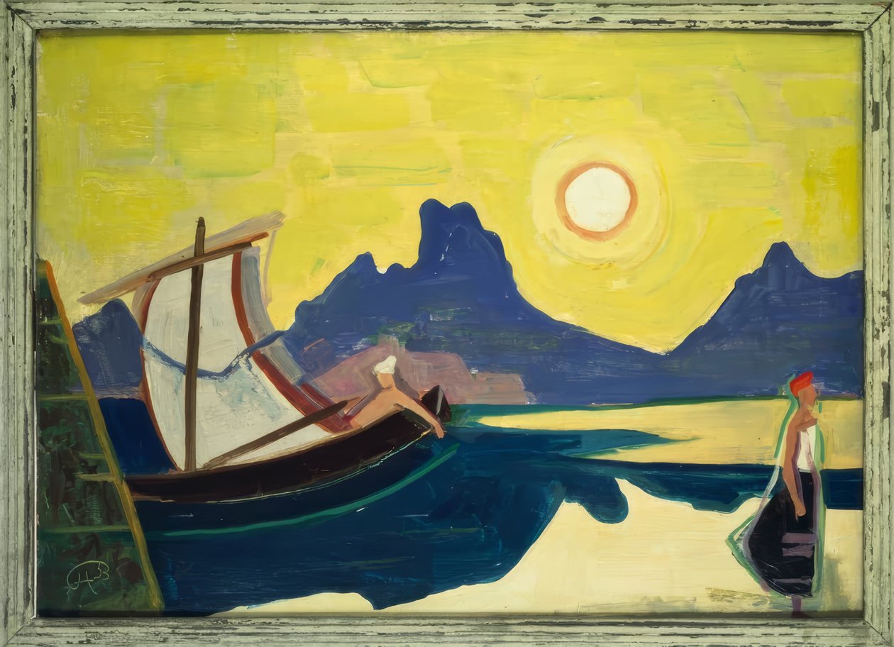 Jezioro i góry autorstwa Karl Hofer