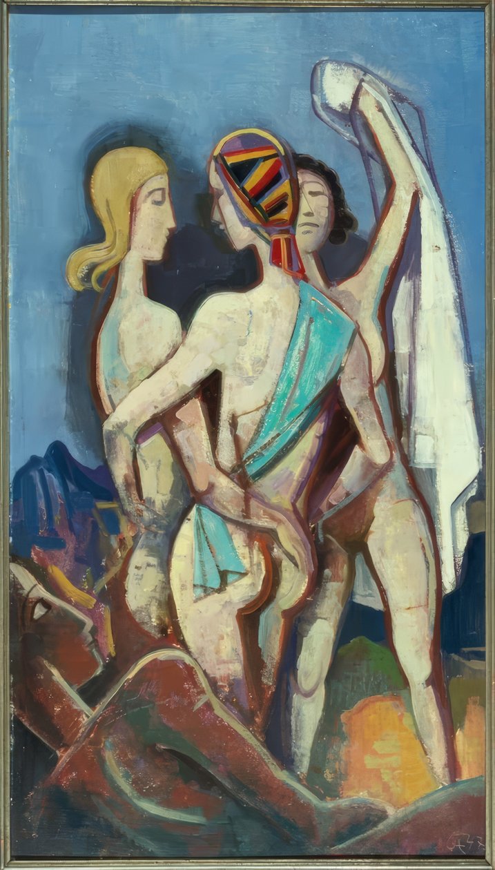 Wyrok sądu w Paryżu autorstwa Karl Hofer