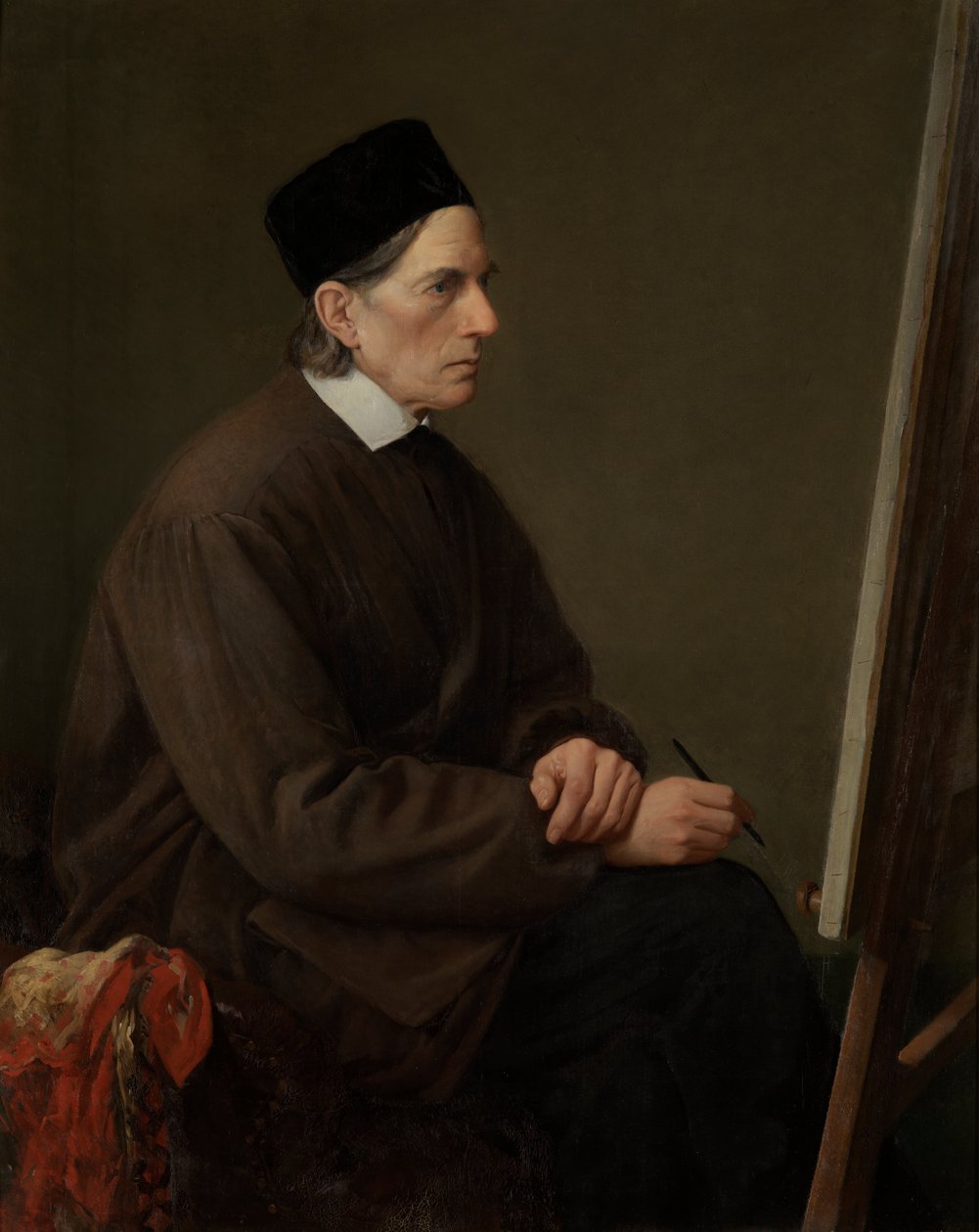 Malarz Johann Friedrich Overbeck autorstwa Karl Hoffmann