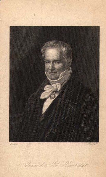 Alexander von Humboldt (1769-1859), ryty przez Hinchliffa (lito) autorstwa Karl Joseph (after) Begas