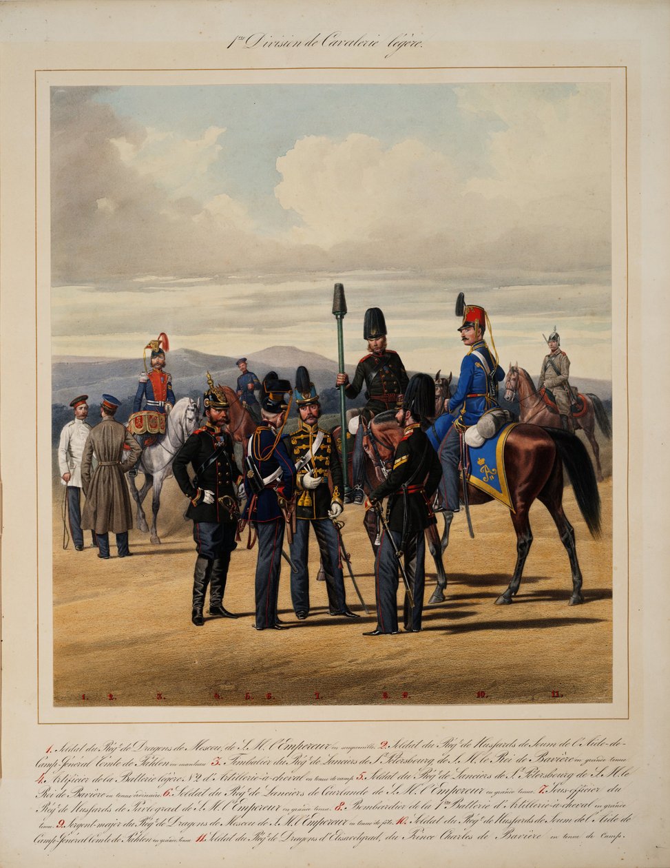 Pierwsza Dywizja Kawalerii Lekkiej, 1867 autorstwa Karl Karlovich Piratsky
