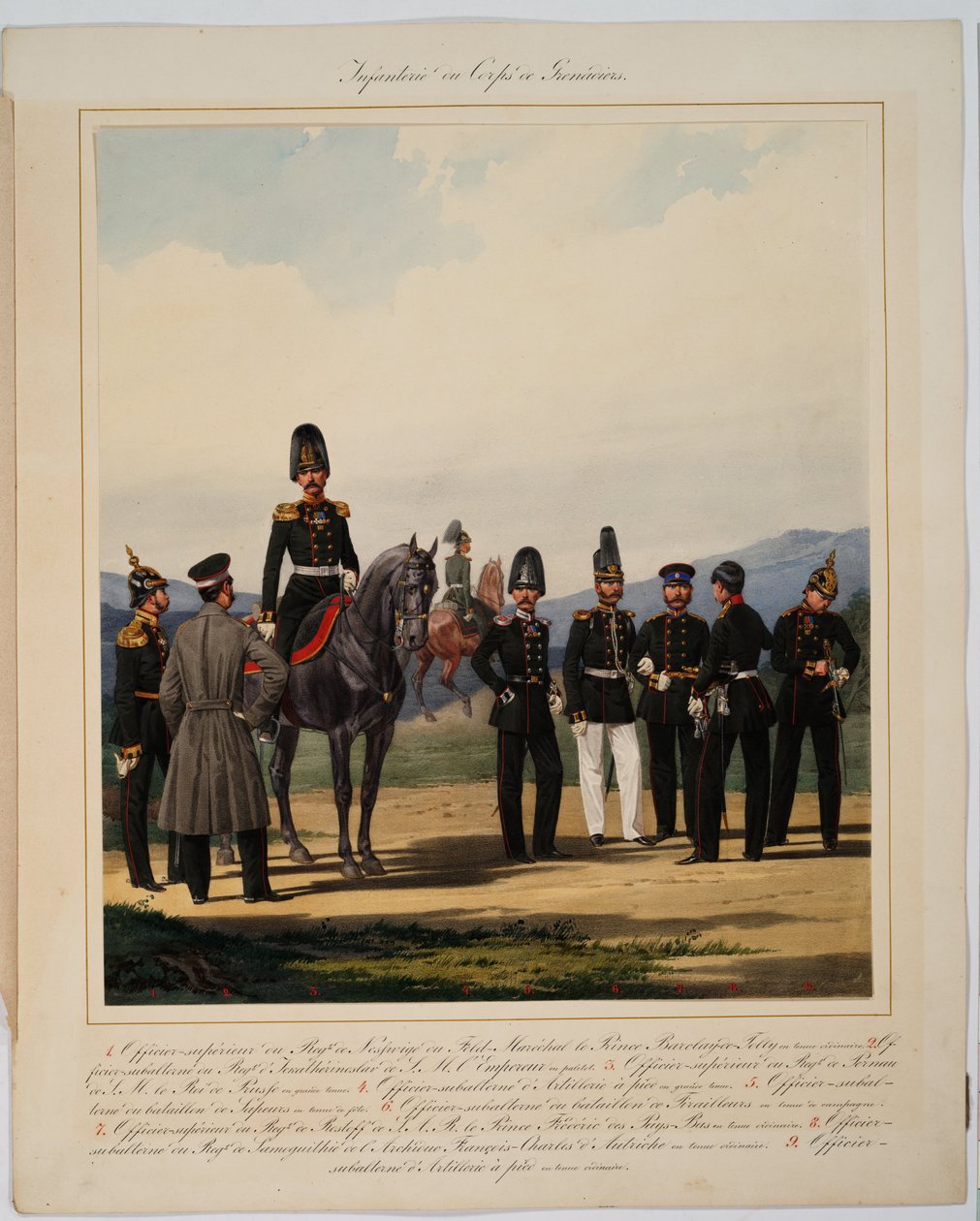 Piechota rosyjskiego korpusu grenadierów cesarskich, 1867 autorstwa Karl Karlovich Piratsky