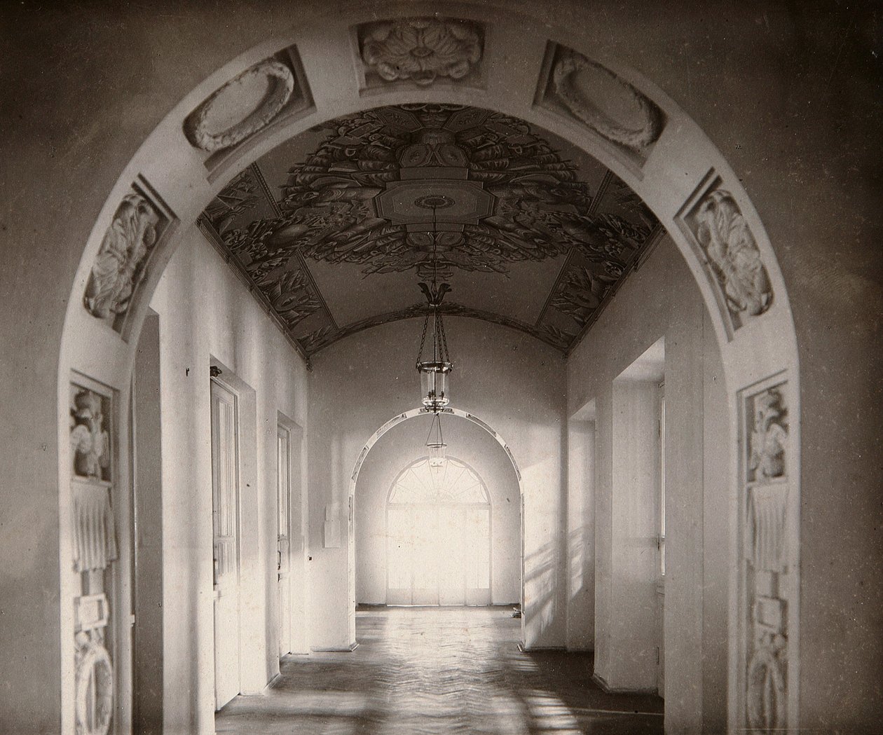 Muzeum Cesarskiego Liceum Puszkina w Petersburgu, Rosja, lata 1910. autorstwa Karl Kubesch