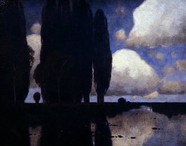 Scena Nadrenii (olej na płótnie) autorstwa Karl Kustner