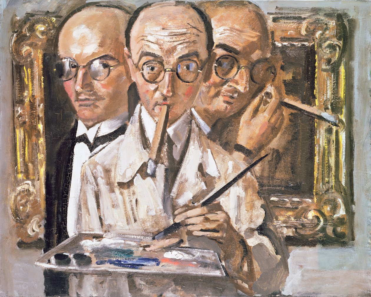 Autoportret z trzema twarzami autorstwa Karl Leyhausen