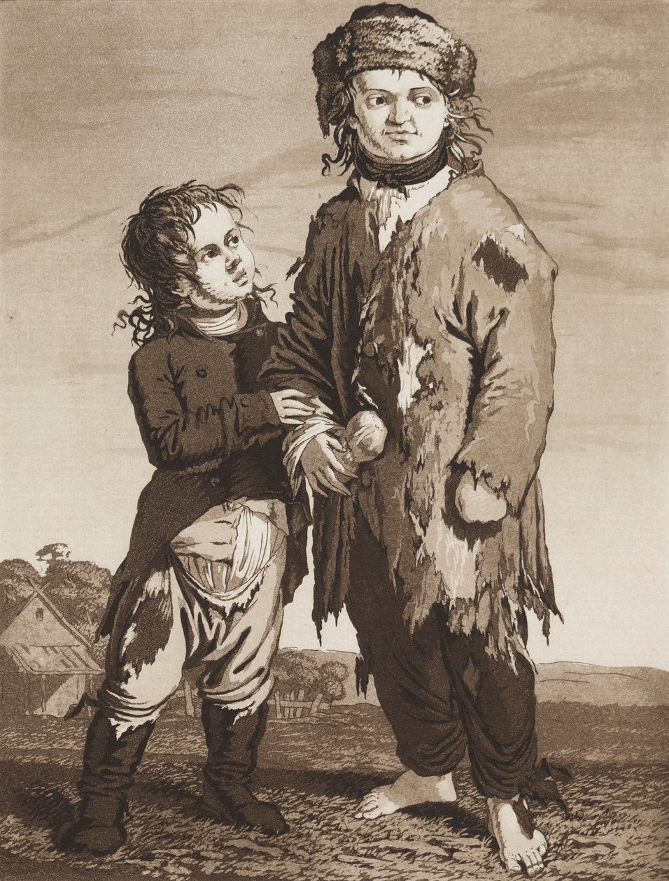 Młodzi żebracy autorstwa Karl Ludwig Bernhard Buchhorn
