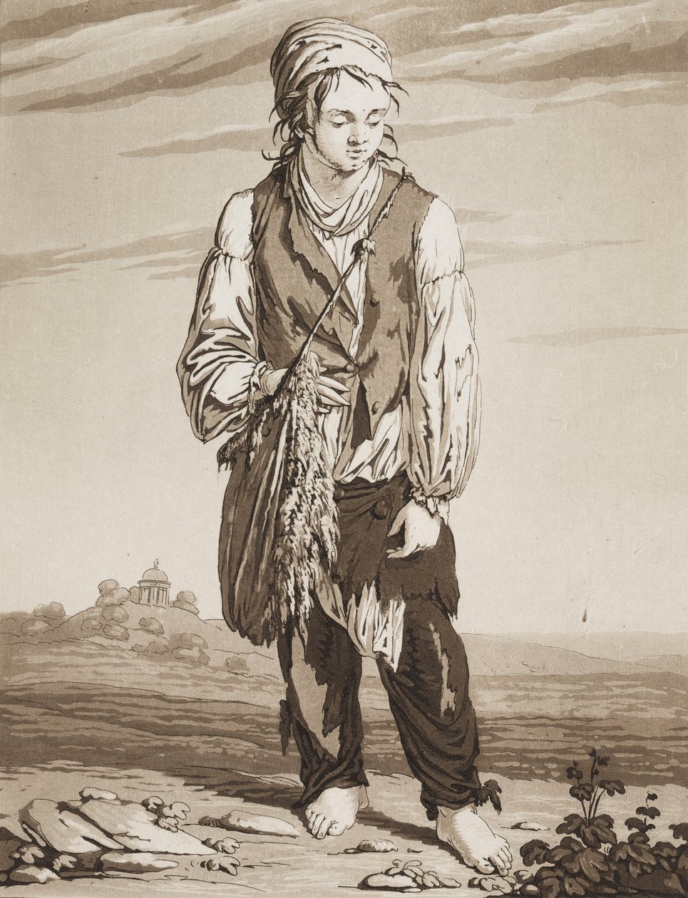 Młodzi żebracy autorstwa Karl Ludwig Bernhard Buchhorn