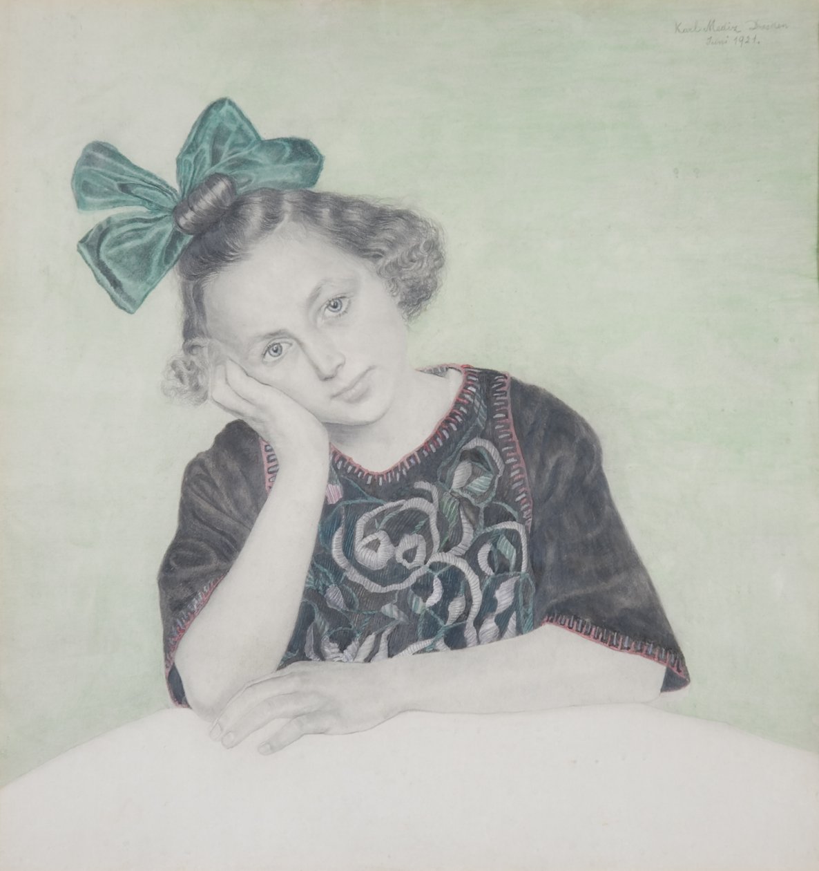 portret dziewczyny autorstwa Karl Mediz