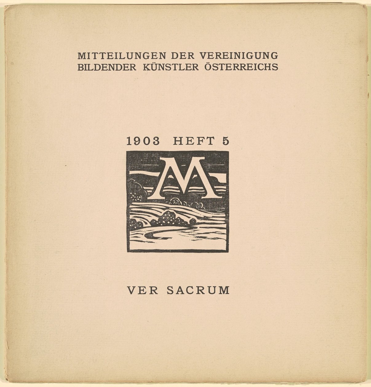 Ver Sacrum [rok 6, wydanie 5, marzec 1903] autorstwa Karl Muller