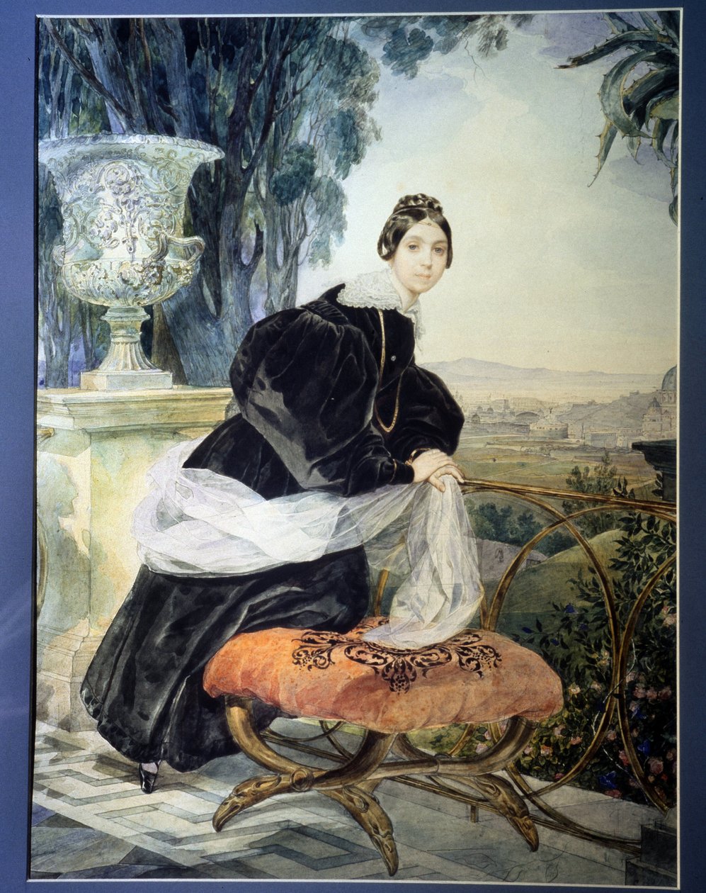 „Portret Wielkiej Księżnej Rosji Elisabeth Saltykovej (1802-1863)” Obraz Karla Pavlovicha Briullova (Briullov) (1799-1852) 1833-1835 Państwowe Muzeum Rosyjskie, Sankt Petersburg autorstwa Karl Pavlovich Bryullov