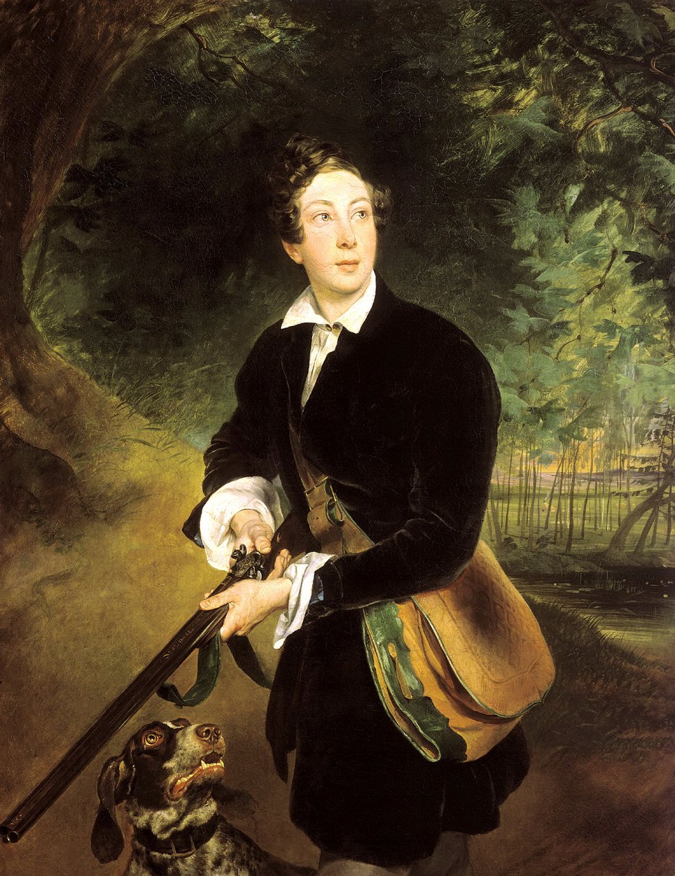 Portret autora hrabiego Aleksieja Konstantinowicza Tołstoja, 1817-1875, 1836. autorstwa Karl Pavlovich Bryullov