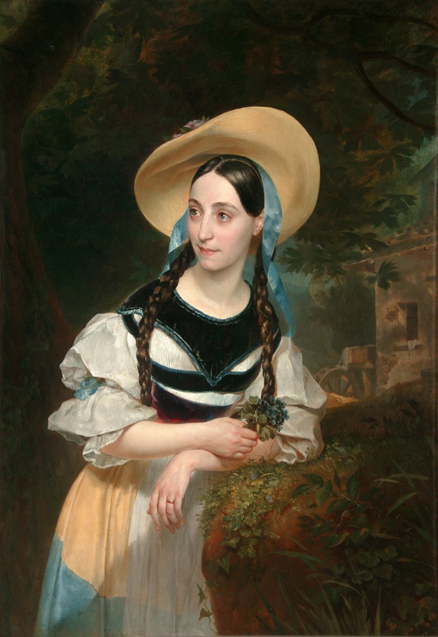 Portret piosenkarki Fanny Tacchinardi Persiani 