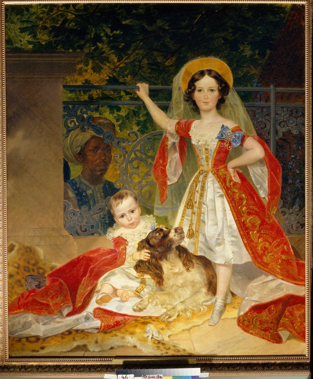 Portraits des enfants du Prince Volkonski (Portret dzieci księcia Volkonskiego) - olej na płótnie autorstwa Karla Pavlovicha Bryullova (Bryullov) (1799-1852) autorstwa Karl Pavlovich Bryullov
