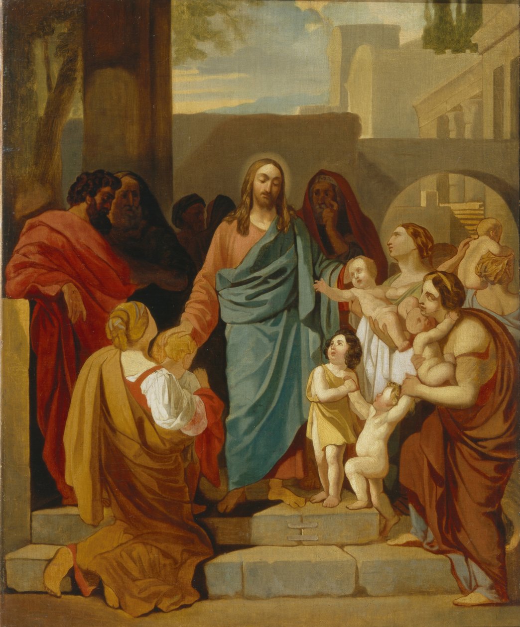 Chrystus błogosławiący dzieci, 1824 autorstwa Karl Pavlovich Bryullov