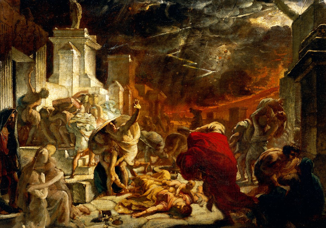 Ostatnie dni Pompejów, 24 sierpnia 79 rne autorstwa Karl Pavlovich Bryullov