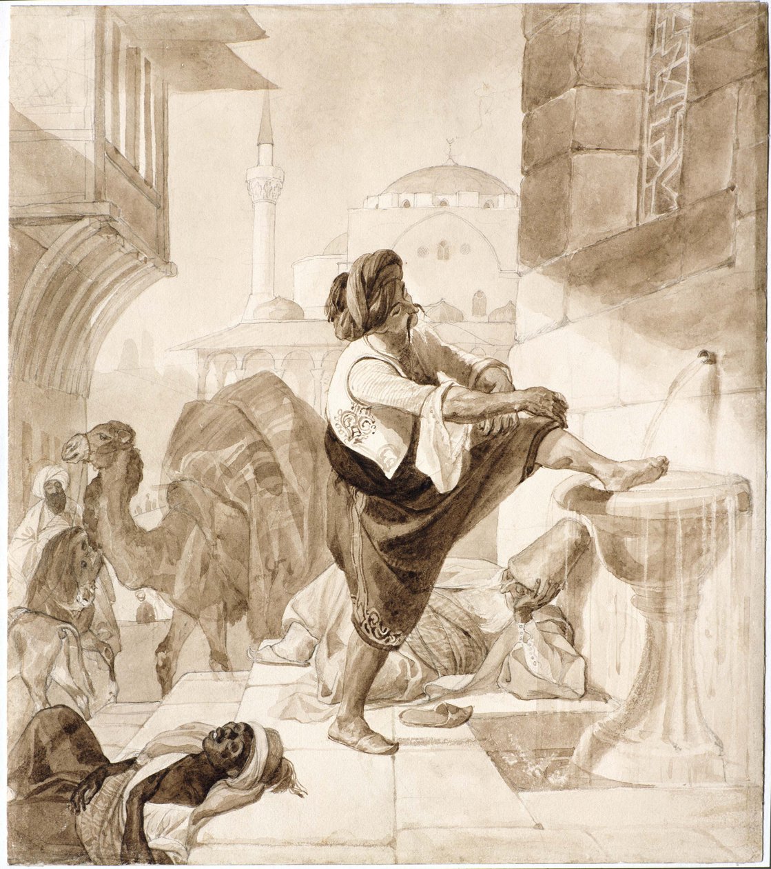 Południe w karawanseraju, 1835. autorstwa Karl Pavlovich Bryullov