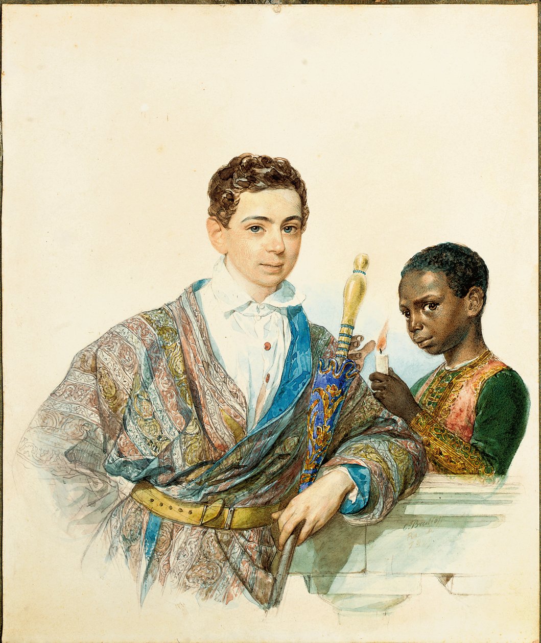 Portret Anatola Demidoffa, księcia San Donato, 1829 autorstwa Karl Pavlovich Bryullov