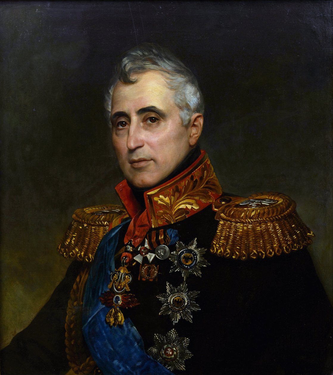 Portret Carlo Andrea (Charles Andre), hrabia Pozzo di Borgo (1764-1842) par Briullov, Karl Pavlovich (1799-1852). olej na płótnie autorstwa Karl Pavlovich Bryullov