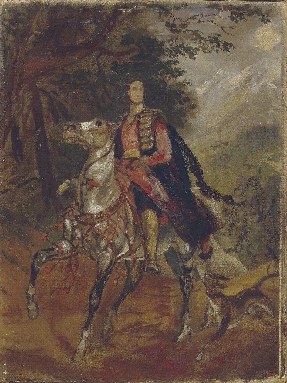 Portret hrabiego Anatole Nikołajewicza Demidowa, 1. księcia San Donato 1812-1870, ok. 1930 r. 1831 autorstwa Karl Pavlovich Bryullov