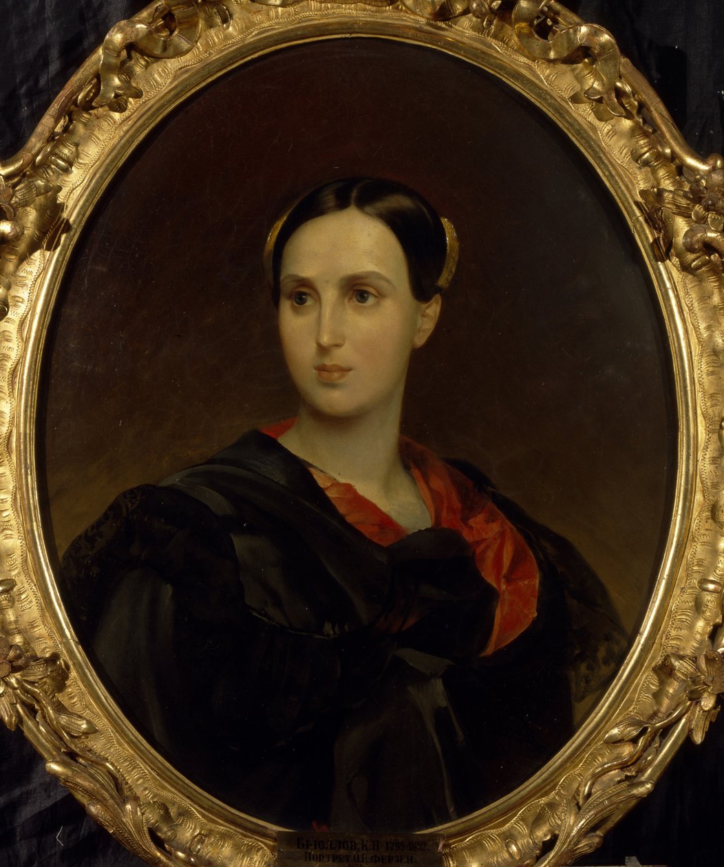 Portret Tsountes Olgi Pawłownej Fersen Stroganowej 1808-1837, ok. 1930 r. 1837 autorstwa Karl Pavlovich Bryullov