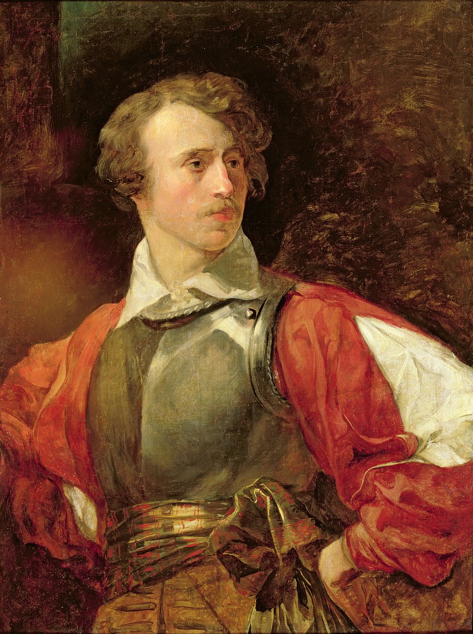 Portright Władimira Samojłowa jako Hamlet autorstwa Karl Pavlovich Bryullov