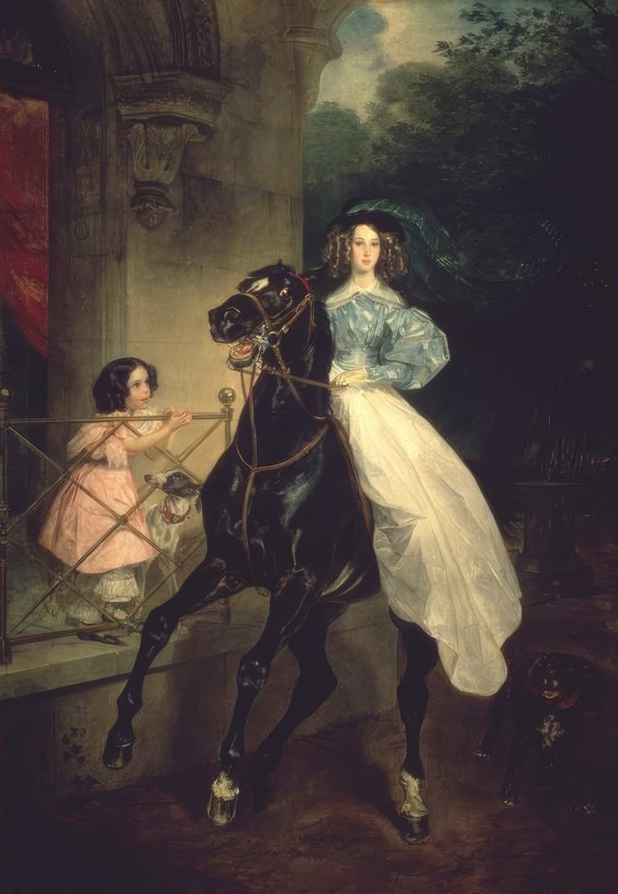Jeździec autorstwa Karl Pavlovich Bryullov