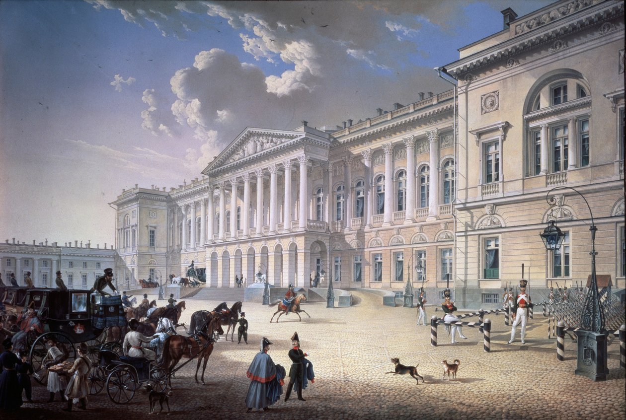 Stary Pałac Michała w Petersburgu, 1832 r. autorstwa Karl Petrovich Beggrov