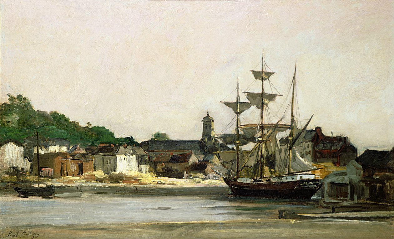 Port w Honfleur autorstwa Karl Pierre Daubigny