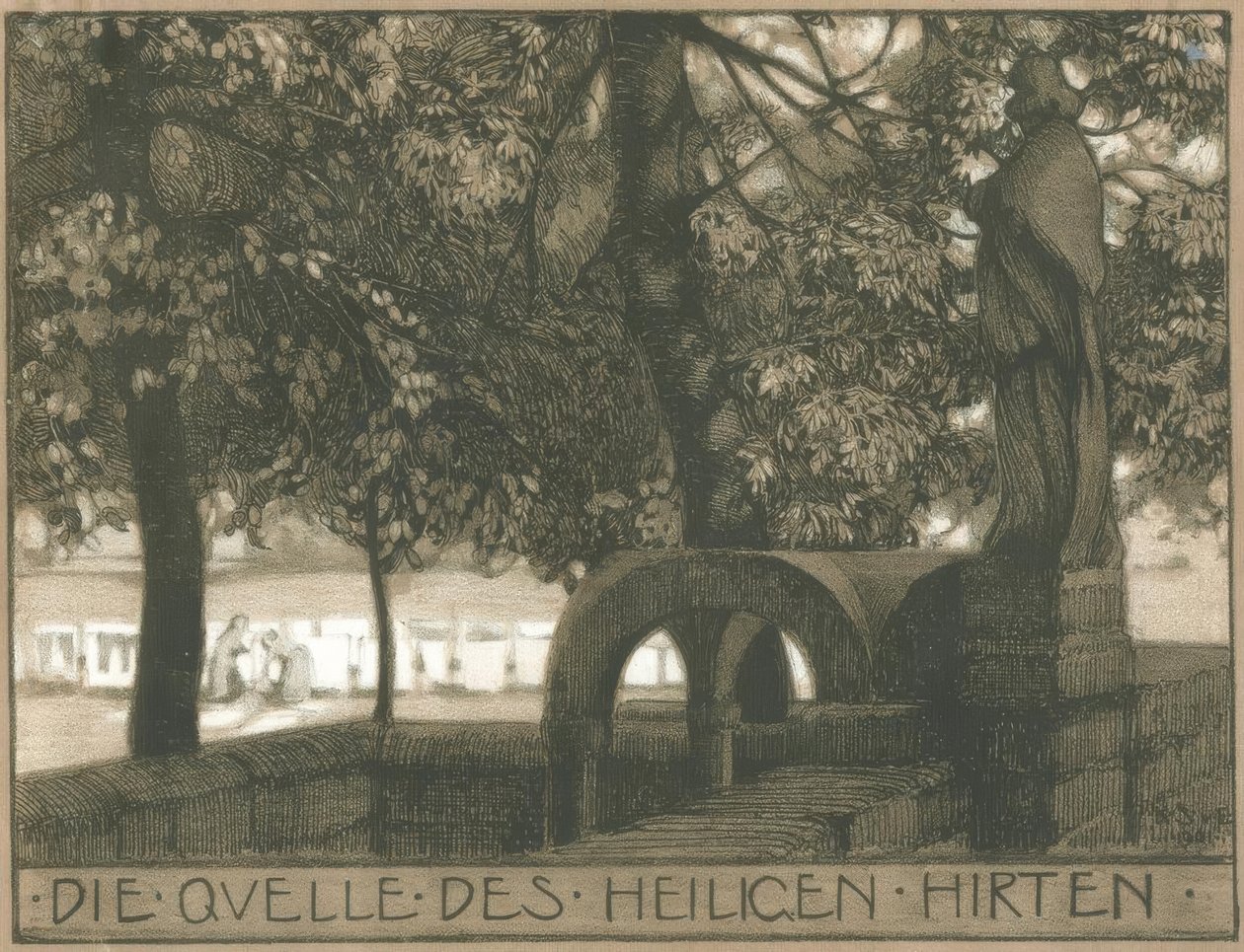 Źródło świętego pasterza autorstwa Karl Schmoll von Eisenwerth