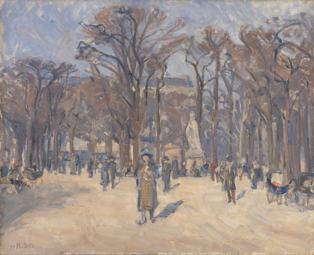Dzień marca w Le Jardin du Luxembourg w Paryżu autorstwa Karl Schou