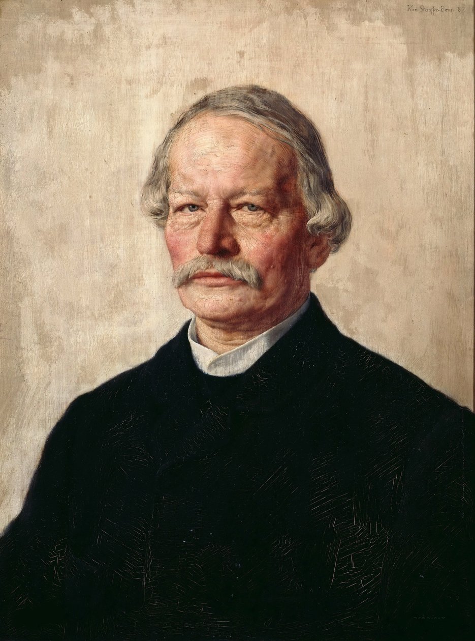 Portret Gustawa Freytaga 1816-1895, 1886-1887. autorstwa Karl Stauffer Bern