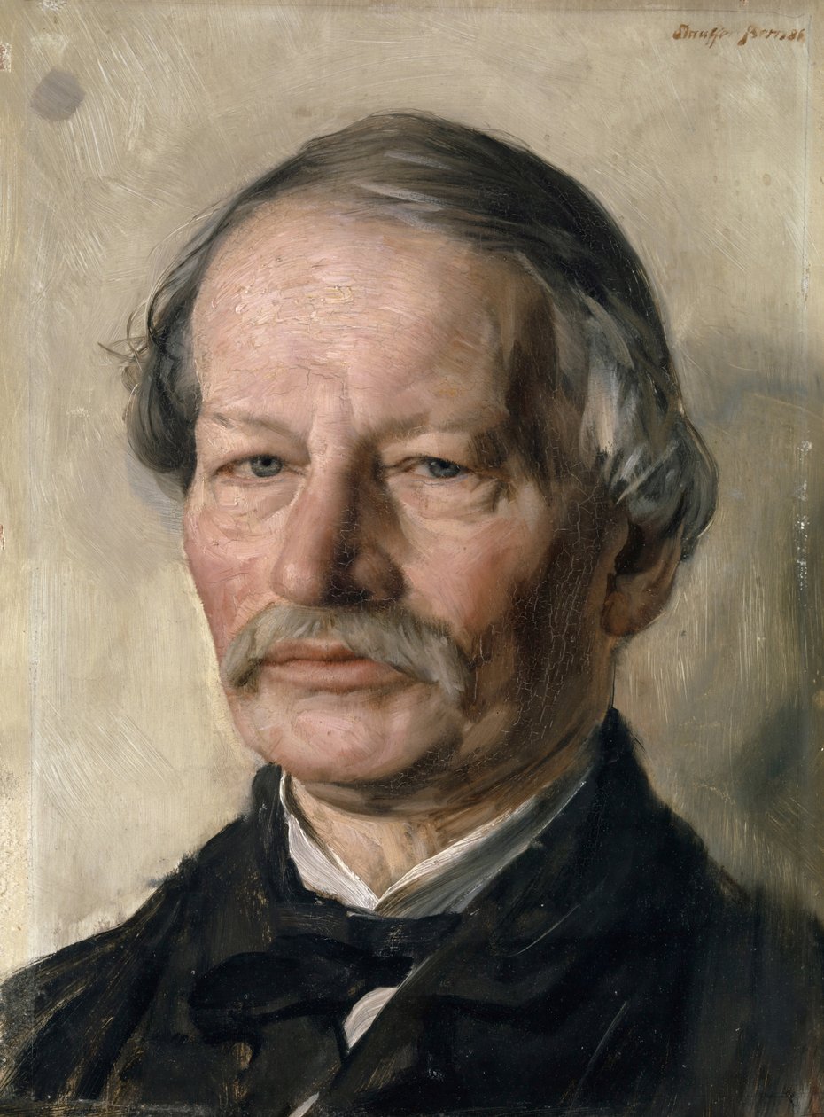 Portret Gustawa Freitaga 1816-1895, 1886. autorstwa Karl Stauffer Bern