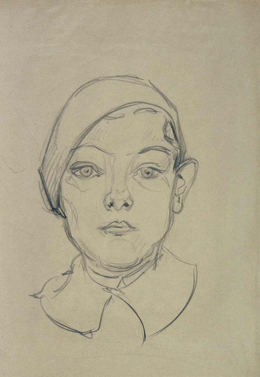 portret chłopca autorstwa Karl Suschnik