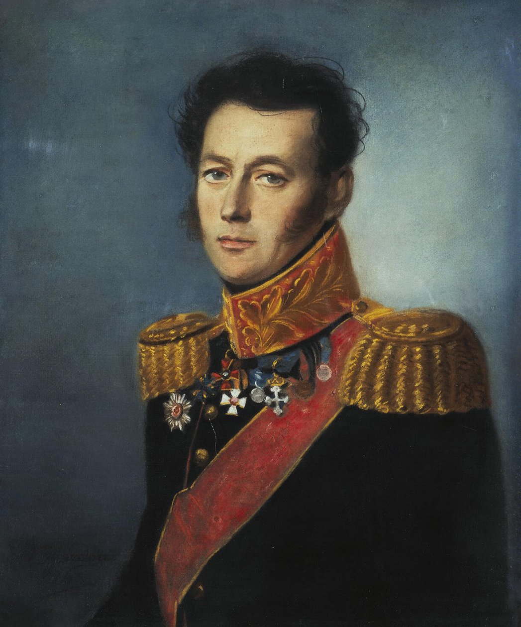Portret generała Iwana Skobelewa 1778-1849, 1826 autorstwa Karl Wilhelm Bardou