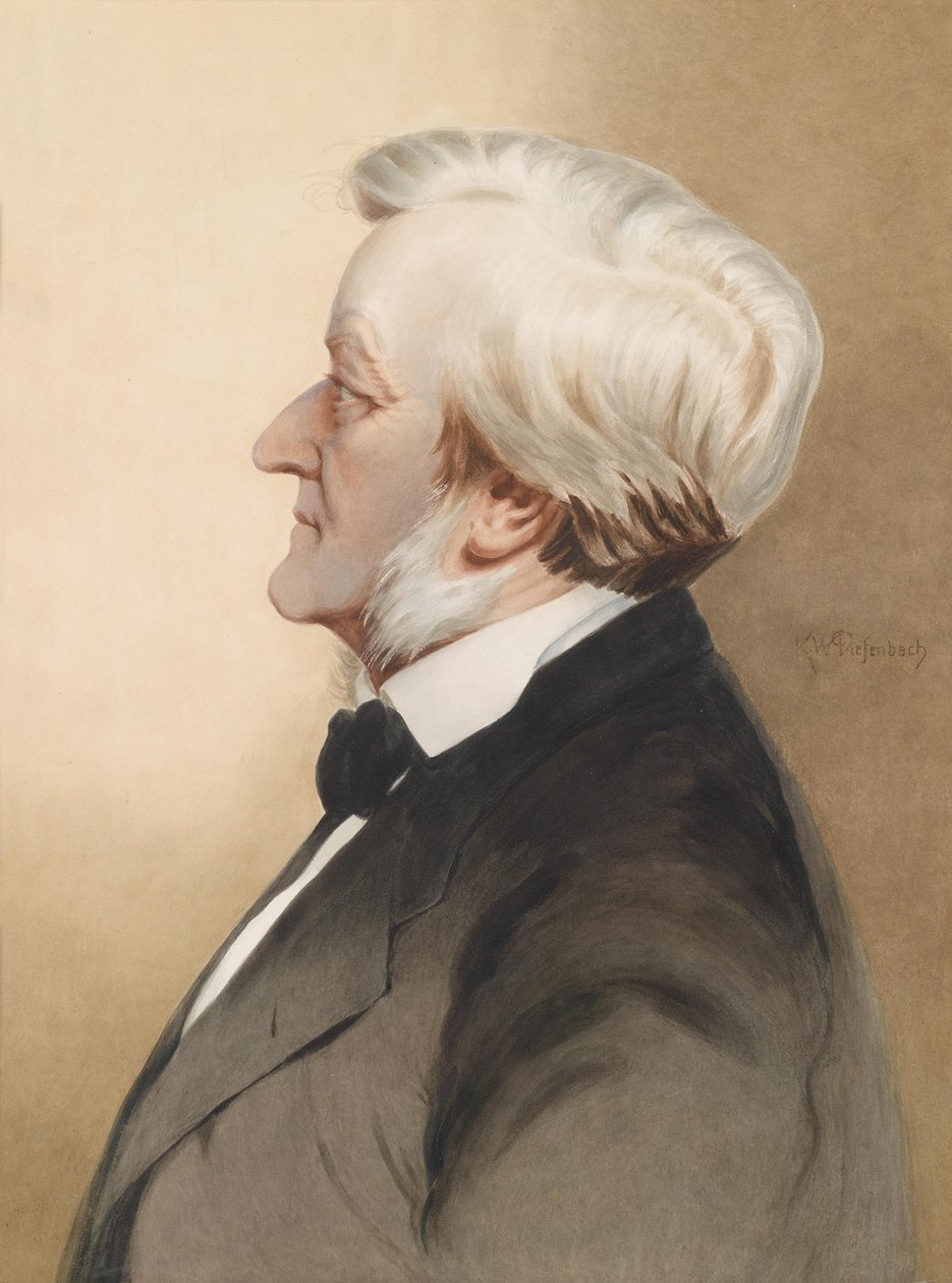 Portret kompozytora Ryszarda Wagnera 1813-1883, ok. 1930 r. 1913 autorstwa Karl Wilhelm Diefenbach