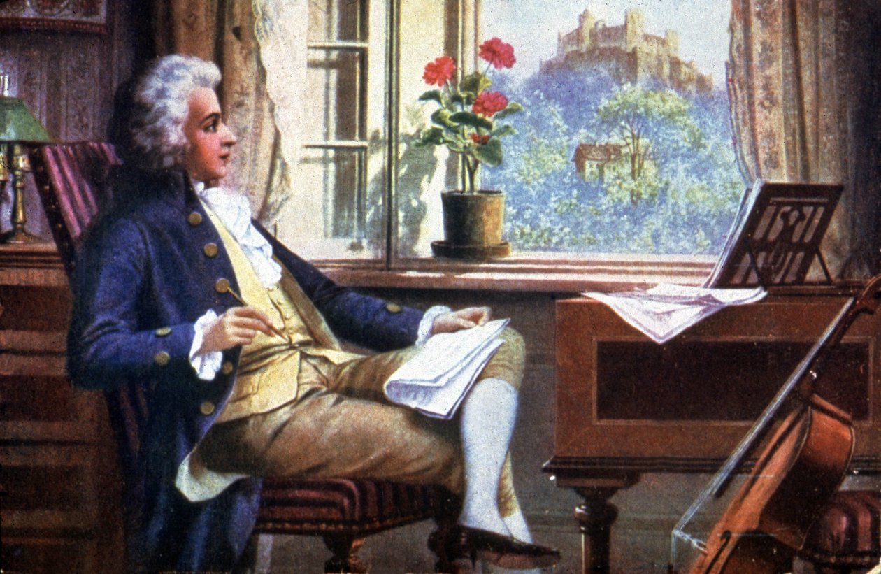 Mozart w Salzburgu autorstwa Karl or Carl the Younger Schweninger