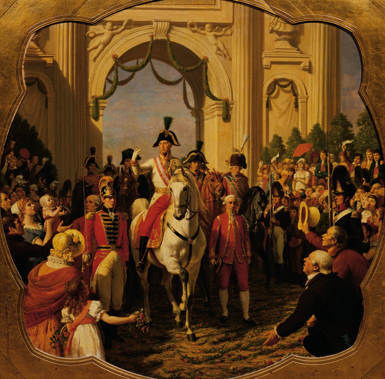 Wjazd cesarza Franciszka I (II) Austrii do Wiednia w 1814 r. autorstwa Karl von Blaas