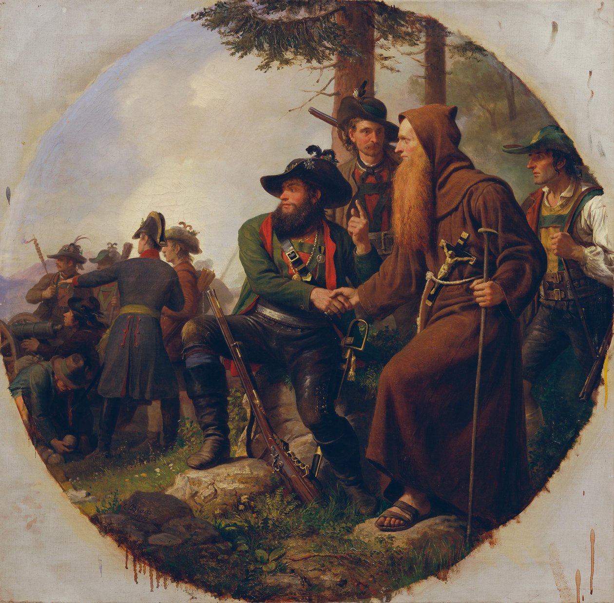 Bitwa na górze Isel w 1809 r. autorstwa Karl von Blaas