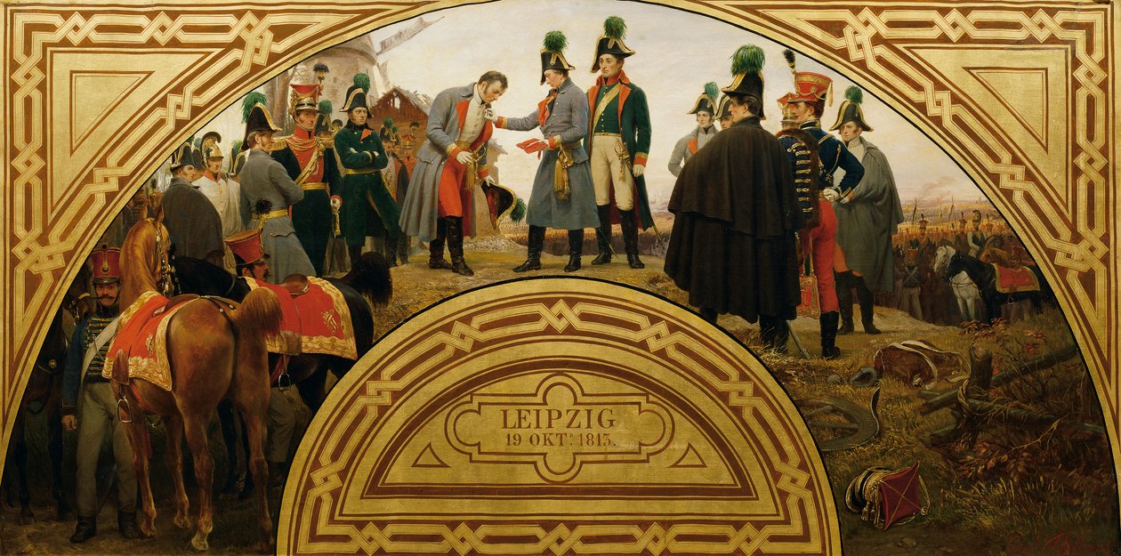 Bitwa pod Lipskiem 1813 autorstwa Karl von Blaas