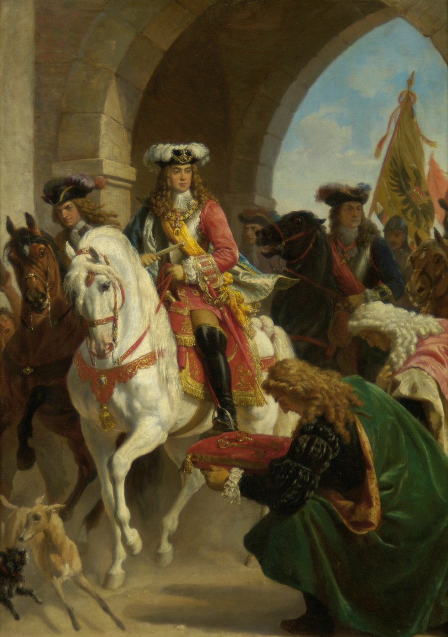 Wejście Karola III. w Madrycie 1710 autorstwa Karl von Blaas
